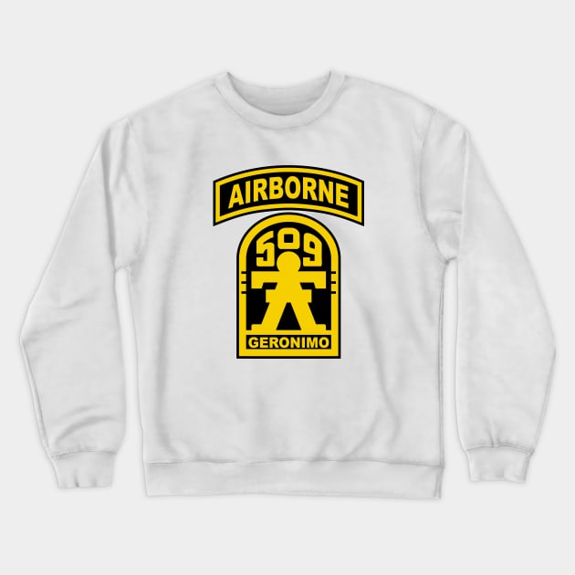 Mod.5 Geronimo 509th Airborne Parachute Infantry Crewneck Sweatshirt by parashop